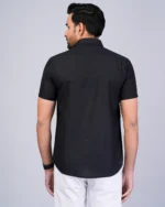 Black Colour Half Sleeve Men Formal Shirt - Image 2