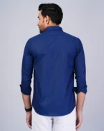 Blue Colour Full Sleeve Men Formal Shirt - Image 3