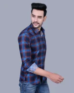 Brown Colour Full Sleeve Men Check Shirt