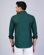 Green Colour Full Sleeve Men Formal Shirt - Image 3