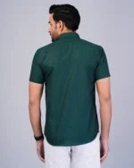 Green Colour Half Sleeve Men Formal Shirt - Image 3