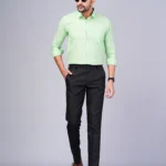 Light Green Colour Full Sleeve Men Formal Shirt