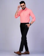 Men Formal Pink Shirt Blacklilly