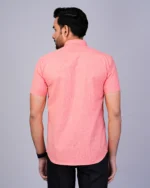 Pink Half Sleeve Men Shirts Blacklilly - Image 5