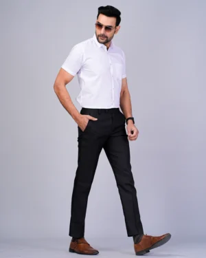 White Half Sleeve Men Shirts