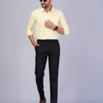 Yellow Colour Full Sleeve Men Formal Shirt