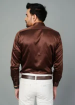 Brown Colour Full Sleeve Men Formal Shirt - Image 4