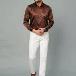 Brown Colour Full Sleeve Men Formal Shirt (5)