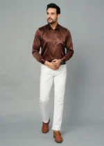 Brown Colour Full Sleeve Men Formal Shirt (5)