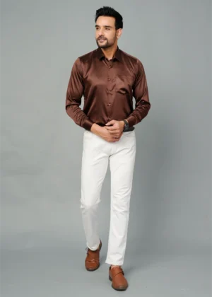 Brown Colour Full Sleeve Men Formal Shirt (5)