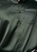 Dark Green Colour Full Sleeve Men Formal Shirt - Image 2