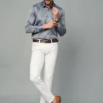 Grey Colour Full Sleeve Men Formal Shirt (4)