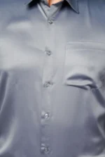 Grey Colour Full Sleeve Men Formal Shirt - Image 3