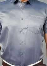 Grey Colour Half Sleeve Men Party Wear - Image 2