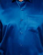 Royal Blue Colour Full Sleeve Men Formal Shirt - Image 2