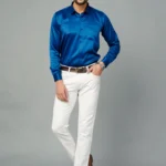 Royal Blue Colour Full Sleeve Men Formal Shirt (5)