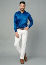 Royal Blue Colour Full Sleeve Men Formal Shirt (5)