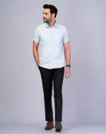 SKY Blue Colour Half Sleeve Men Formal Shirt