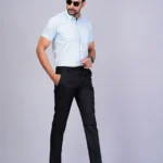 SKY Blue Colour Half Sleeve Men Formal Shirt